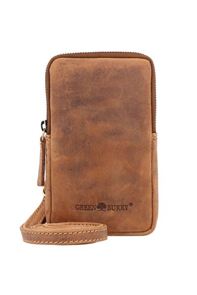 Greenburry Vintage Umhängetasche Leder 11 cm