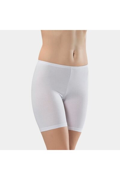 TÜREN Women's Lycra Long Sort 980/White
