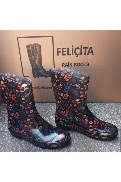 Emek Felicită Zenne Rain Short Boots - Rose