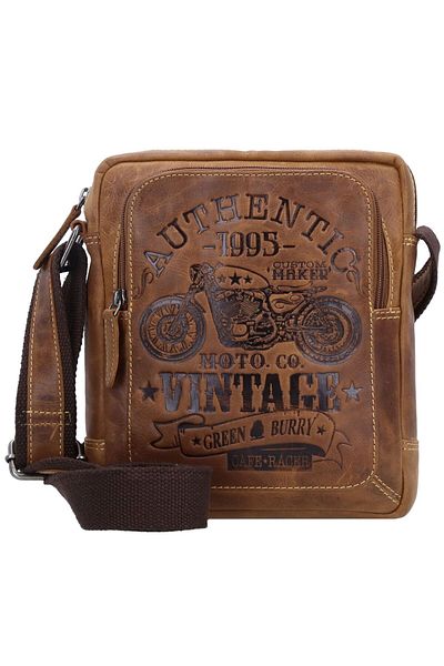 Greenburry Geanta de umar Vintage Cafe Racer piele 23 cm
