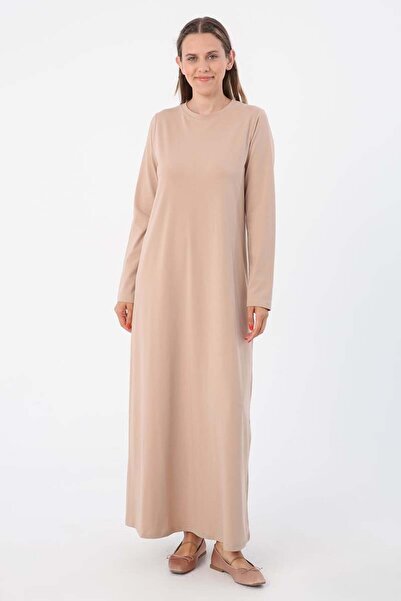 ALLDAY Μπεζ μακρυμάνικο εσώρουχο φόρεμα