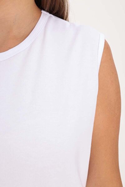 ALLDAY Λευκό-Αμάνικο Εσωτερικό Φόρεμα