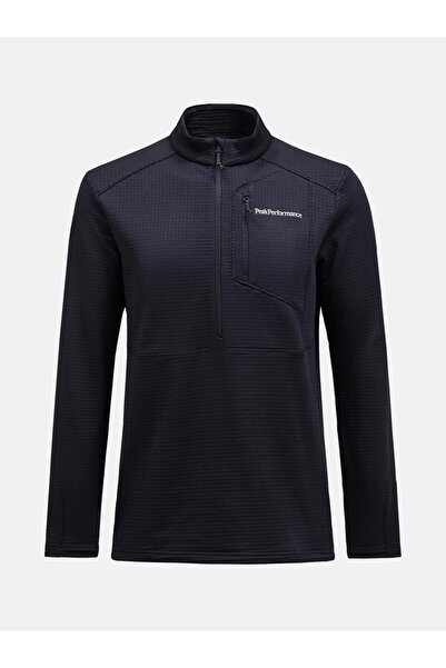 Peak Performance M Trail Polartec Half Zip Erk Black Fleece G79813010-001