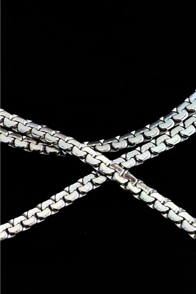 OSMANLI GÜMÜŞ Grek Flat Model 316L Steel Necklace - Cklgrekezme-Gms