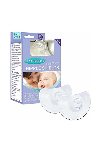 Pigeon واقيات حلمات لانسينوه مع حافظة واقية، مقاس 1، 20 مم، قطعتين، شفاف