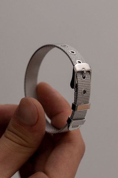 OSMANLI GÜMÜŞ Stainless Steel Knitted Men Women Unisex Bracelet Thin Model