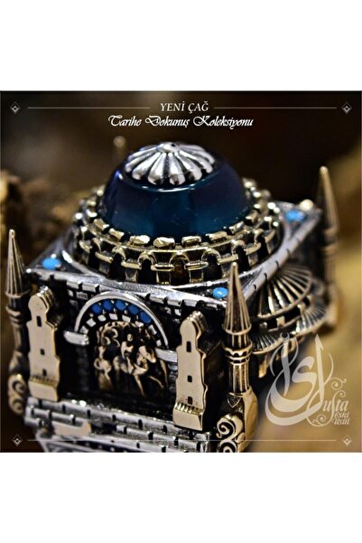 OSMANLI GÜMÜŞ Islam Usta Tasarımı Yeni Çağ Gümüş Erkek Yüzük