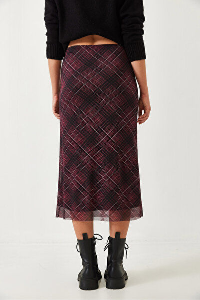 Bianco Lucci Fusta lungă cu model căptușită pentru femei 02096 60261069