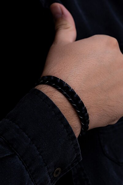 OSMANLI GÜMÜŞ سوار جلد رجالي - فولاذ مرقط من حجر العقيق الطبيعي