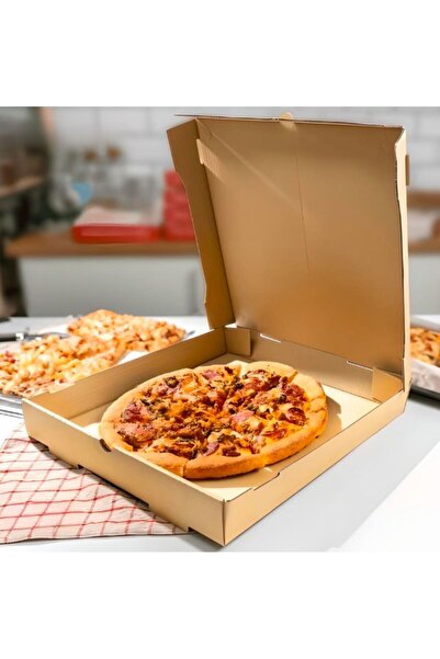 GİZPAK Pizza Kutusu Mikro 33x33x3,5cm 100 Adet