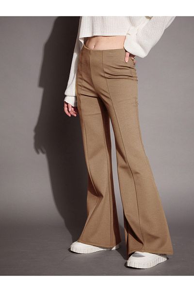 Sassafras By Styli High Rise Bootcut Flared Trousers