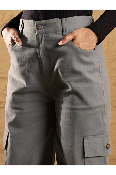 Sassafras By Styli Pocket Loop Detail Cargo Pants