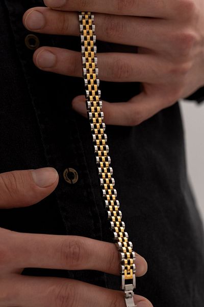 OSMANLI GÜMÜŞ Men's Watch Band Steel Bracelet