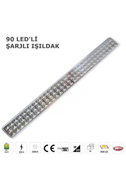 Ucuz Geldi Şarj Edilebilir 90 Ledli Şarjlı Işıldak Cata Tuna 9w Şarjlı Led Iş...