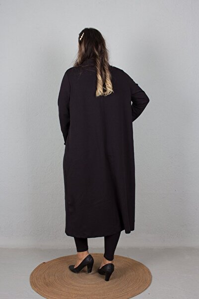 Truva XXL Colorful Large Size 3-Piece Set - Leggings and Crop Cardigan