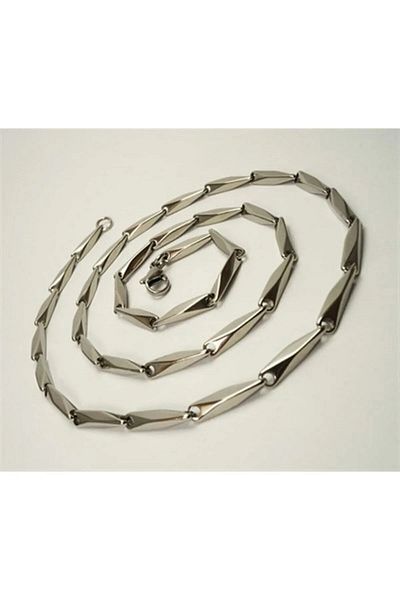 OSMANLI GÜMÜŞ Steel Men's Necklace Chain Fine Polite Model