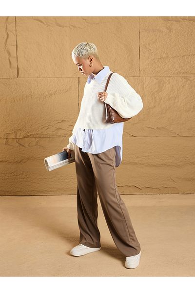 Sassafras By Styli Waist Belt Comfort Fit Korean Pants