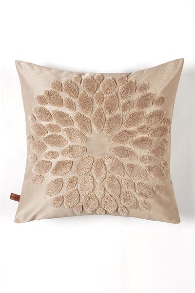 HAMUR Bohemian Special Design Punch Punch Μοτίβο τετράγωνο διακοσμητικό ριχτάρι μαξιλαριού λουλούδι Φυσικό