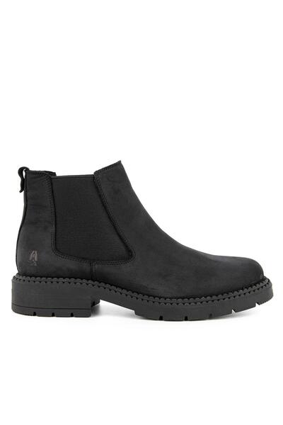 Hush Puppies Men's Boots - Nubuck Dark Black, Comodo Model