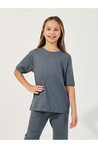 Styli Oversized Round Neck T-Shirt & Flared Joggers Co-Ords Set
