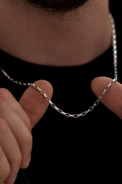 OSMANLI GÜMÜŞ Stainless Ring Model Men's Steel Necklace