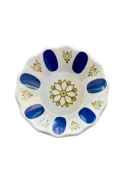 Tria ML104M Melamin Mavi Kahveci Çay Tabağı 6 Lı