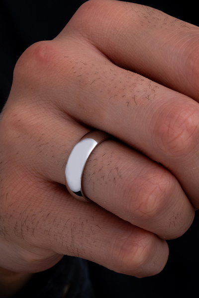 OSMANLI GÜMÜŞ Eliana Tek Gümüş Alyans Yüzük Söz Nişan Yüzükleri Kişiye Özel A...