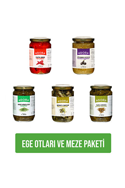Agora Ege Otları Meze Paketi (Deniz Börülcesi, Şevketi Bostan, Kaya Koruğu, K...