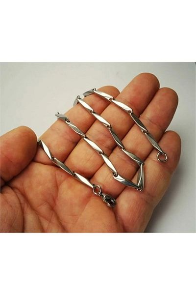 OSMANLI GÜMÜŞ Steel Men's Necklace Chain Fine Polite Model