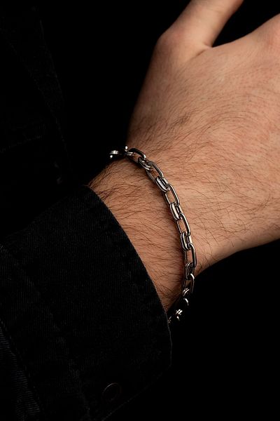 OSMANLI GÜMÜŞ Men's Steel Bracelet - 316 L Stainless Steel Sailor Model Men's Bracelet