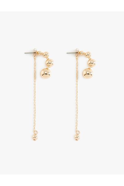 Koton Chain Detailed Steel Mixed Dangle Earrings