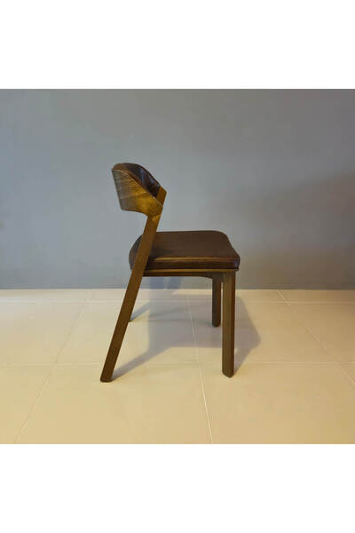 KleinHaus Furniture Antalya Ahşap Yemek Odası Sandalyesi, (Değiştirilebilir Renk ve Kumaş)