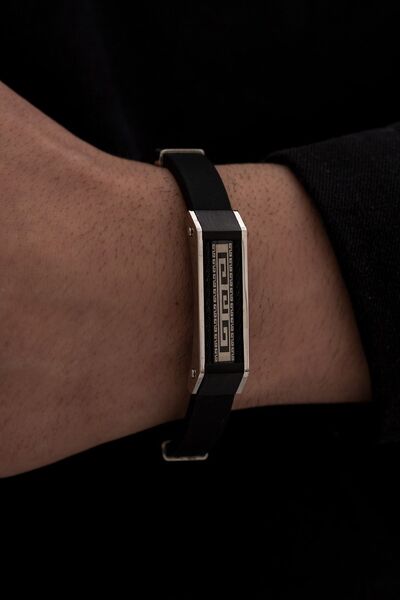 OSMANLI GÜMÜŞ سوار رجالي من الفولاذ - تصميم رمادي مثالي