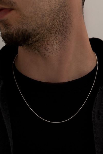 OSMANLI GÜMÜŞ Slope Necklace Chain Men's Steel Necklace Chain