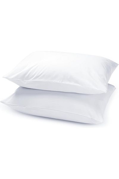 Hotel Linen Klub Pack of 2 Pressed Pillow - 750grams , Soft  Microfiber Fabric , 50 x 70 cm