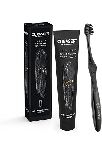 CURASEPT معجون أسنان فاخر للتبييض باللون الأسود