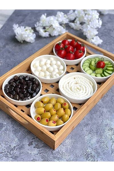 COOKCASE Ceramic 6 Round Plates 13 cm