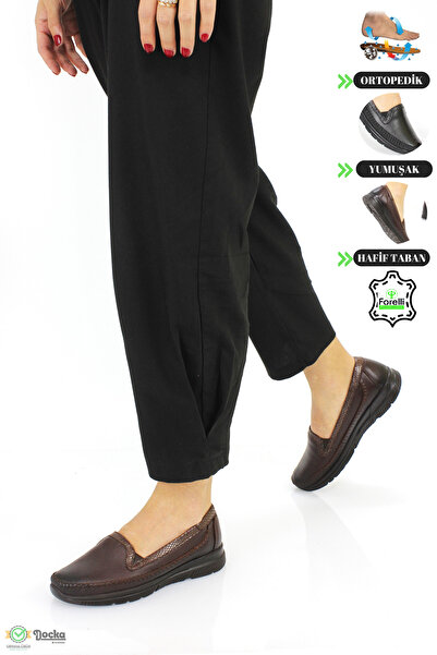 Forelli Kadın Tam Ortopedik Hakiki Deri Günlük Anne Ayakkabısı F24/CM29423Y