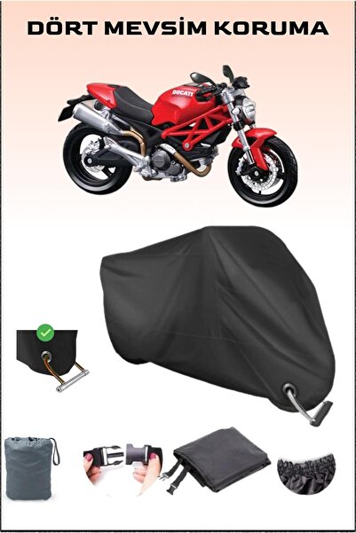 Breen قفل أسود لدراجة نارية Ducati Mons-ter 696 متوافق مع القماش المشمع، آمن،...