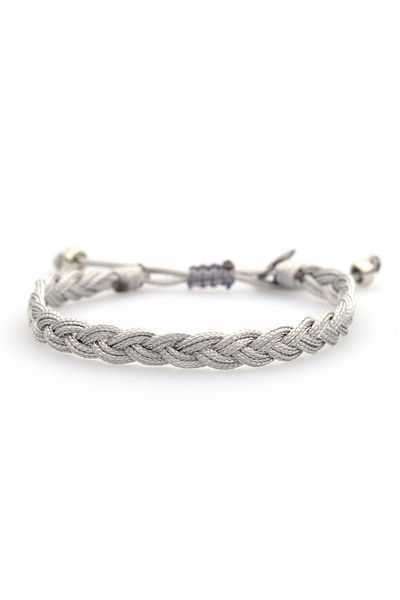 Happy-Nes Gray Knitted Anklet