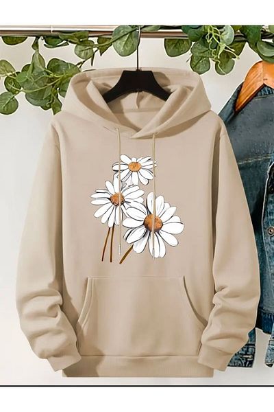 Medinenur Φούτερ με κουκούλα Daisy Printed