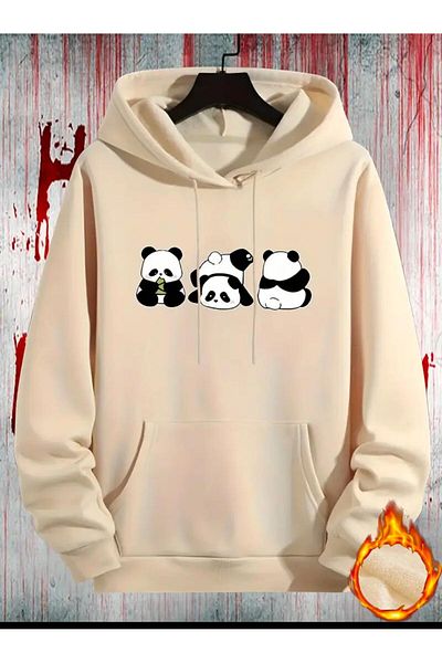 Medinenur Φούτερ με κουκούλα με στάμπα Panda