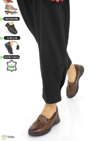 Forelli Kadın Hakiki Deri Günlük Tam Ortopedik Ayakkabı F24/CM9444Y
