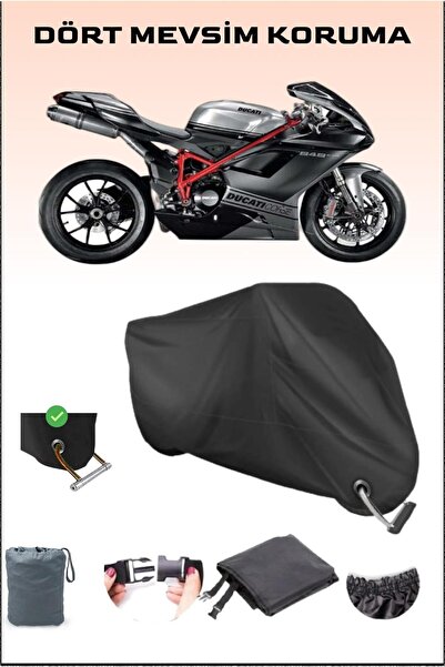 Breen قفل أسود لدراجة نارية Ducati 848 Evo متوافق مع القماش المشمع، آمن، مقاو...