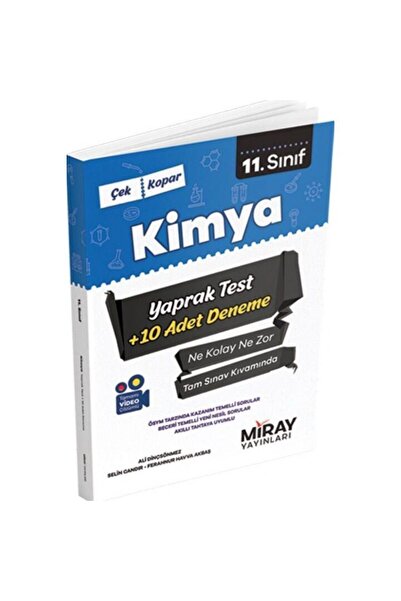 Miray Yayınları 11. Sınıf Kimya Yaprak Test