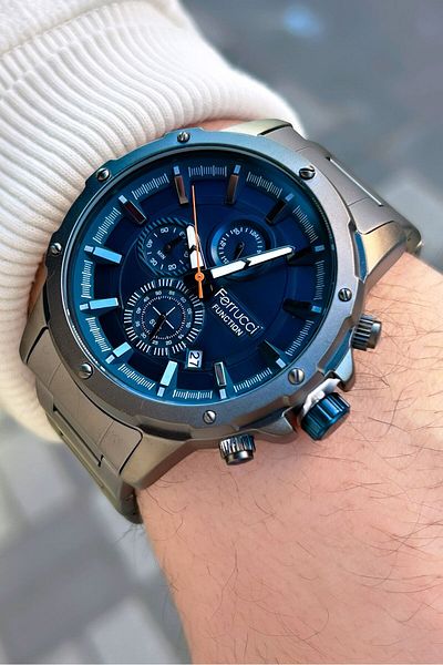 Ferrucci Function Fcf.11710fm.02 Multi Function Men's Wristwatch 3 Atm Waterproof