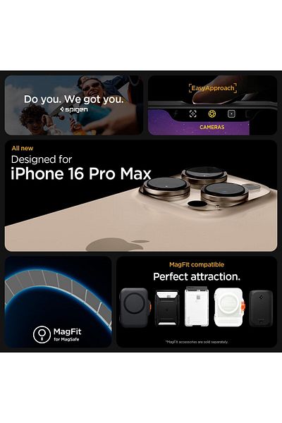 Spigen Ultra Hybrid MagFit for iPhone 16 Pro Max case [MagSafe compatible] - Gold