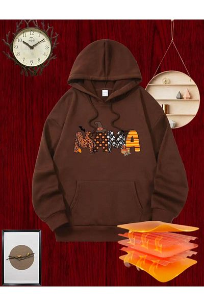 Medinenur Φούτερ με κουκούλα Mama Printed
