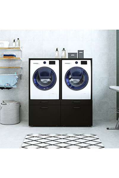 ROOMART 4 Çekmeceli Çamaşır ve Kurutma Makinesi Dolabı, Banyo Dolabı