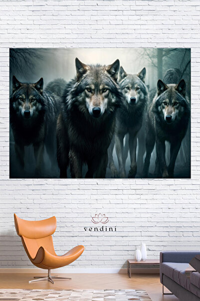 Vendini Quality Fabric, Alpha Wolf Wall Covering Wall Carpet Wall Tapestry